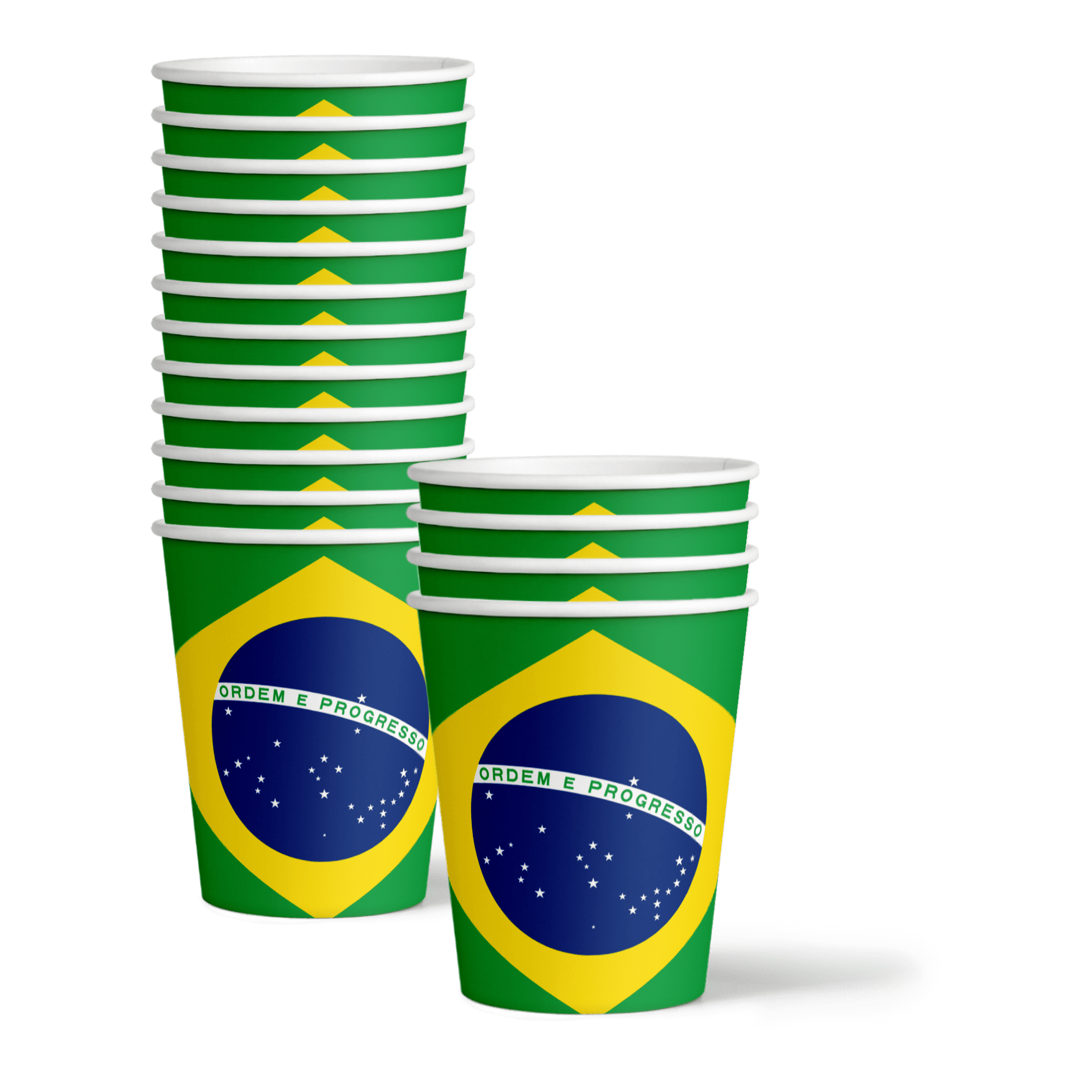 3dRose Brazil Flag Keychain Set Of 2 - Heavy Duty Plastic, 2 3/8" Square, High Gloss Finish