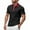 BK1, variant on Men Shirts for Short Sleeve Zipper Down Collar Gradient Tees, Dressy Casual Business, Polyester, Multiple Sizes