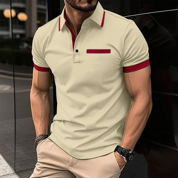 pstuiky camisetas camisas para hombre, Camiseta de manga corta con cuello redondo y estampado liso para hombre camisas casuales para hombre xxxl