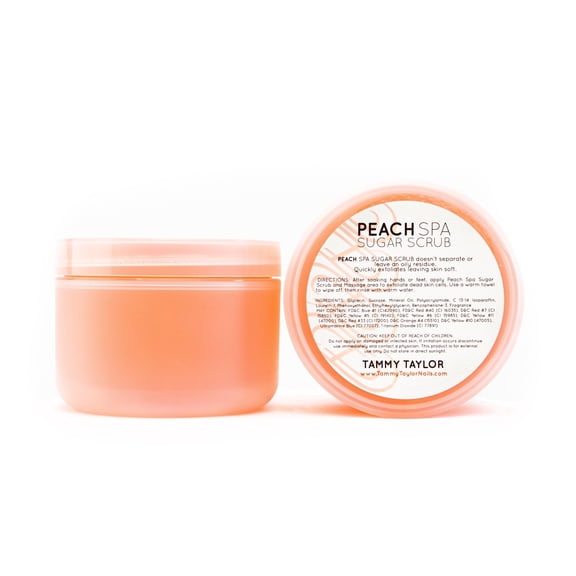 Tammy Taylor Exfoliating Body Scrub Peach Sugar Exfoliator for Women, 12 oz