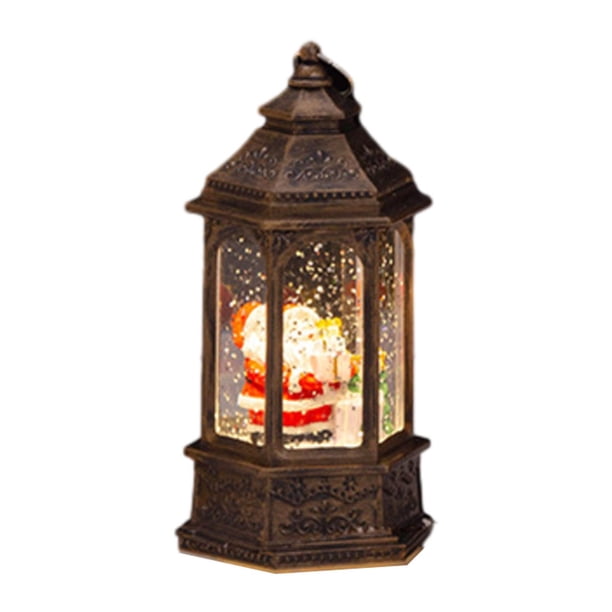 Adorno luminoso de Navidad, centros de mesa de comedor de Navidad, manualidades, luces navideñas, decoraciones brillantes para la decoración del hogar , Linterna de viento mayimx Centros de mesa