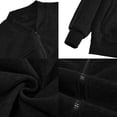 thumbnail image 6 of Men's Sweatshirt Full Zip Up Stand Collar No Hood Casual Jackets with Pockets Long Sleeve Mock Neck Fall Warm Coats, S, 6 of 10