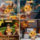 thumbnail image 5 of Lámpara de mesa de girasol LED regulable, con florero de vidrio artificial, lámpara inalámbrica recargable por USB, lámpara táctil para recámara, sala de estar, 5 of 5