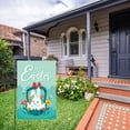 thumbnail image 4 of Qocolhg Easter Bunny/Egg/Gnome with Rabbit Themed Garden Flag 12x18 Double Sided, Funny Bunny Floral Small Yard Flag Easter Egg Banner for Easter Holiday Farmhouse Yard Outdoor Decorations, 4 of 7