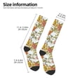 thumbnail image 5 of Daiia Sports Socks Ducks and Flowers Printed Novelty Crew Socks for Men Women Knee High Socks Cotton Socks Soft & Breathable Support Unisex Socks, 5 of 9