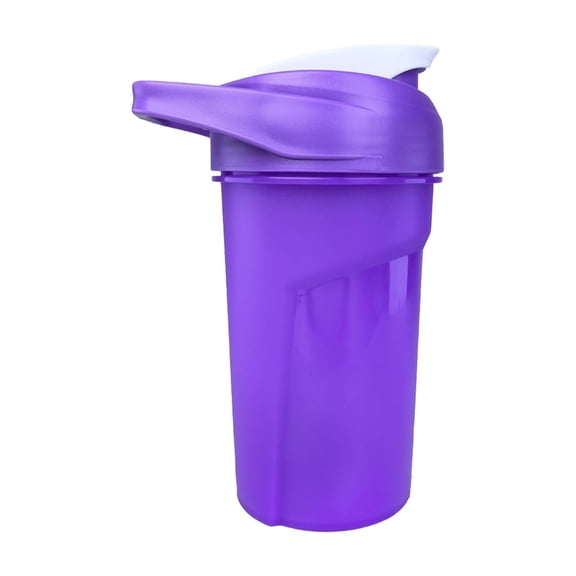 Handheld Fitness Sports Water Cup 500ML Protein Powder Shaker Bottle with Mixing Ball, Lightweight Plastic, Leak - Proof, One - Handed Grip for Gym and Outdoor Use,Purple
