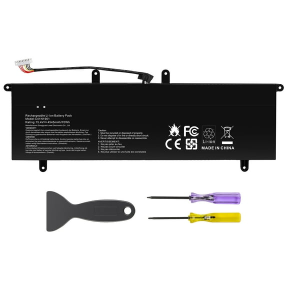 C41N1901 Laptop Battery for ASUS ZenBook Duo UX481F UX481FA UX481FAY UX481FA-BM020R UX481FA-BM018R UX481FA-BM021R UX481FA-BM025R UX481FA-BM011T UX481FA-BM018T UX481FA-BM020T UX481FA-DB71T Series
