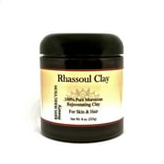 Rhassoul Clay Hair & Facial Mask, 100% Pure Moroccan Ghassoul Saponiferous Clay, 8oz.