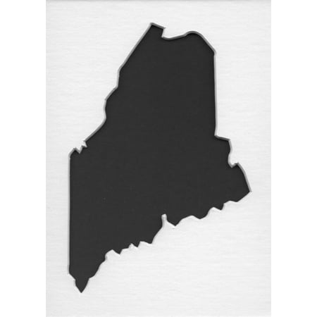18x24 Maine State Stencil Made From 4 Ply Mat Board Walmart Com