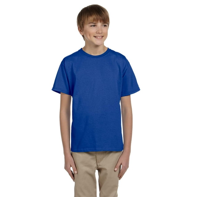 Hanes Youth 50/50 Short Sleeve T-Shirt, Style 5370