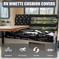 thumbnail image 4 of XYZCANDO American Flag RV Dinette Cushions Mountain RV Accessories for Inside Sofa Covers Washable Furniture Protector Comfortable Slipcovers for RV Camper Car Bench Black, 4 of 7