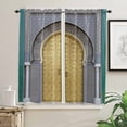 thumbnail image 3 of Moroccan Door Curtain For Living Room Kids Bedroom Kitchen Window Curtains Home Interior Drapes, 3 of 6
