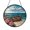Acrylic 3.5 Inch, variant on Rose Boat Ocean View Stained Glass Window Hanging, Coastal Art Gift