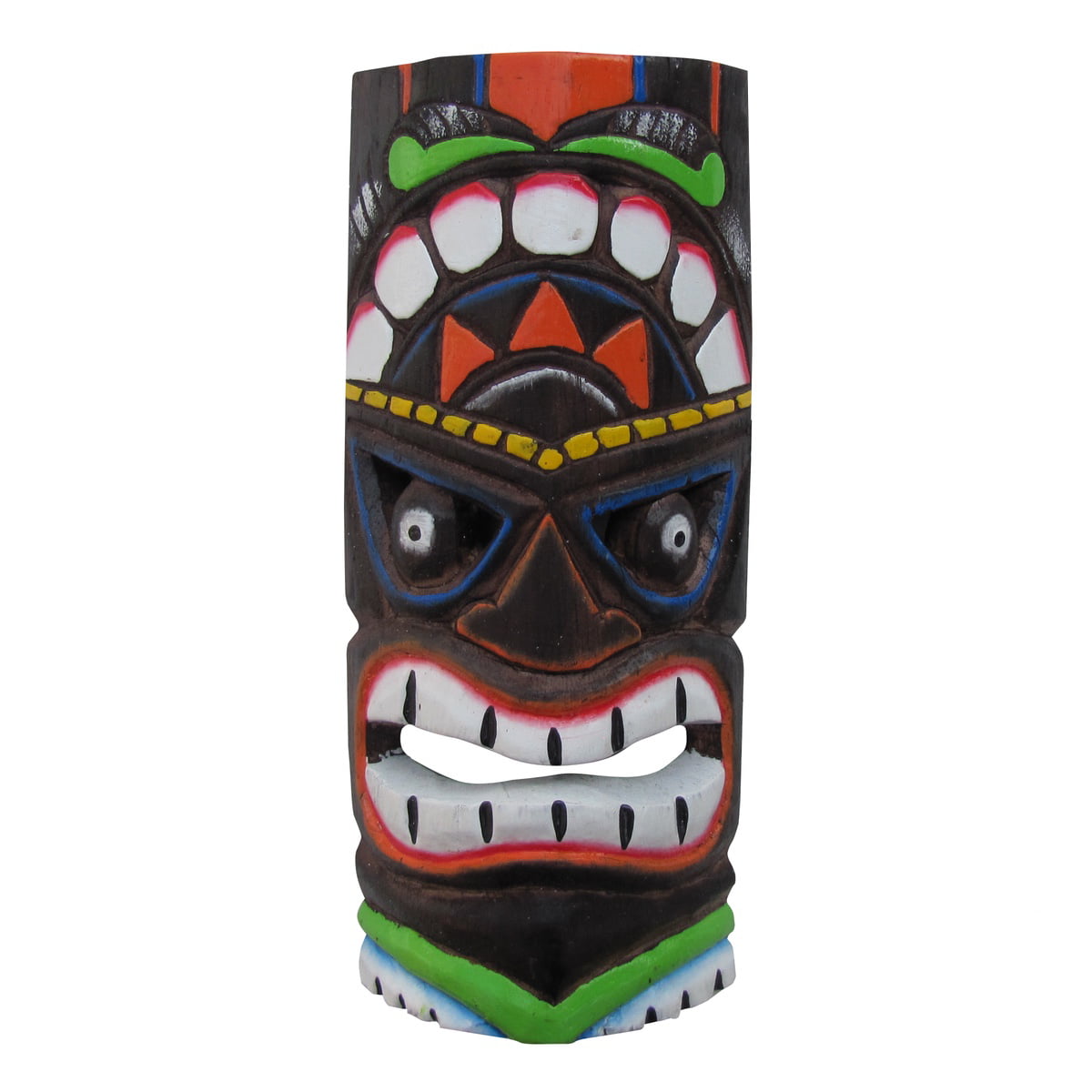 20 Handcarved Wood Unique FlameTropical Hawaiian Design Tiki Mask All Seas Imports 
