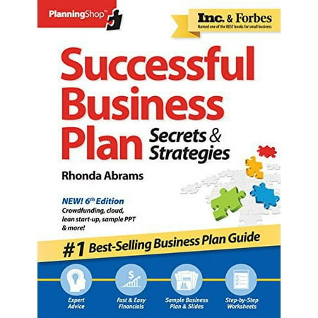 Pre-Owned Successful Business Plan: Secrets & Strategies (Planning Shop) Paperback