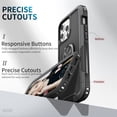 thumbnail image 6 of Military Grade TUFF Hybrid Case with Ring Grip for iPhone 12 / iPhone 12 Pro - Black, 6 of 7