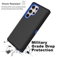 thumbnail image 3 of Ebizware Shockproof Rugged Polycarbonate Cell Phone Case for Samsung Galaxy S24 Ultra, Black & Blue, 3 of 10