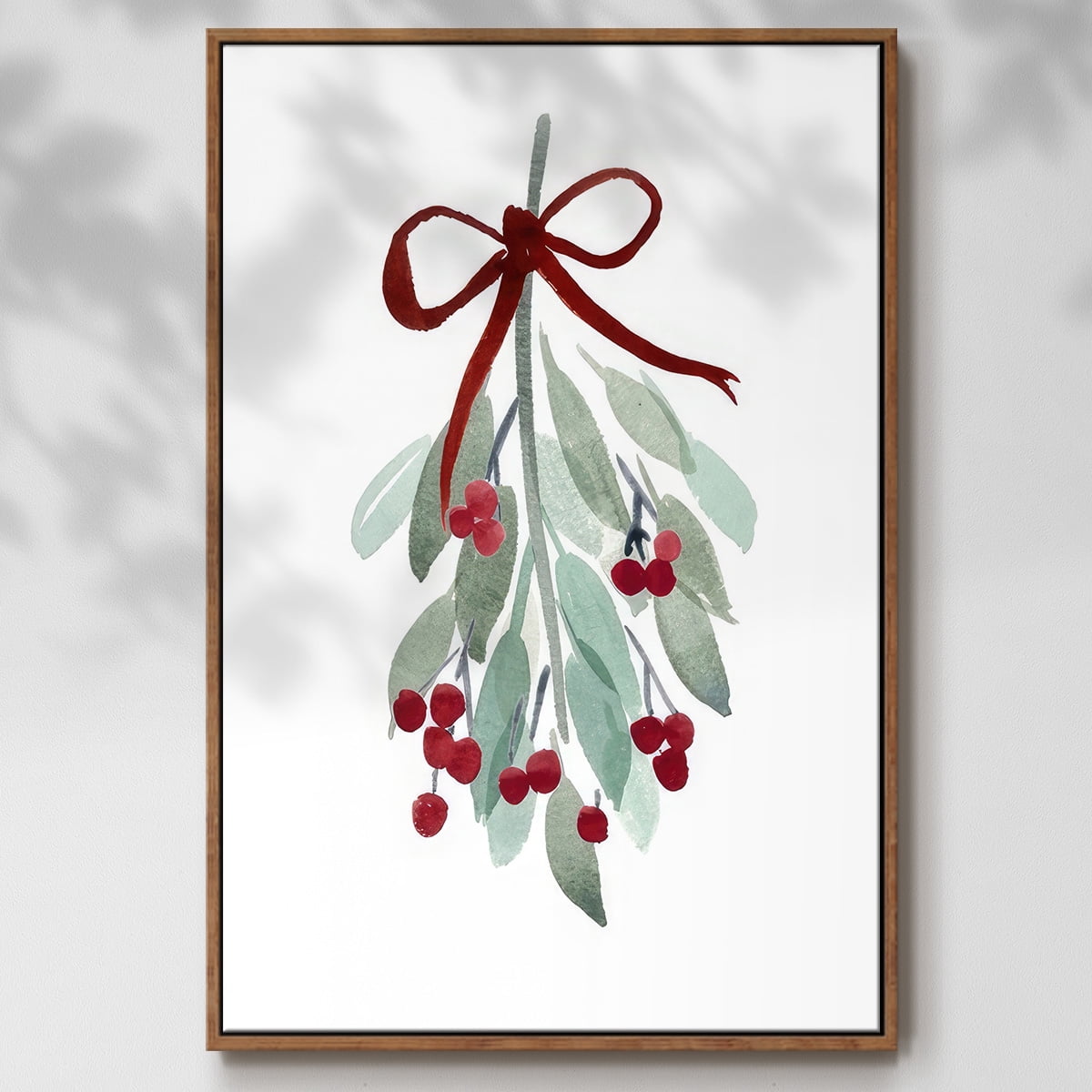 Come Across I - Framed Gallery Wrapped Holiday Canvas - 25 x 37 - Rosewood Frame