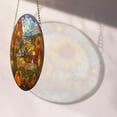 thumbnail image 4 of Boho Autumn Harvest Village Stained Glass Suncatcher Window Hangings, Suncatchers Colorful Glass Panel Sun Catchers Gifts, Decoration for Home Garden Christmas Party Wedding,, 4 of 6
