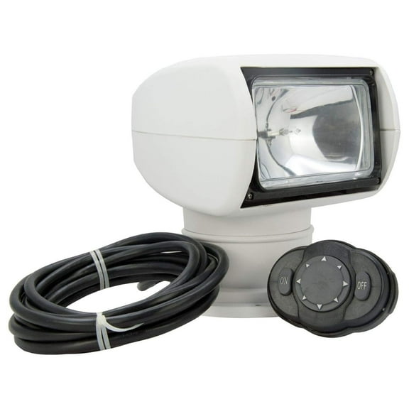 12V 100W 2500LM 360° Rotate Control Marine Portable Halogen Search Light Boat Spotlight IP67