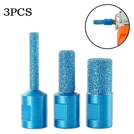 

GLFILL 3Pcs M10 Thread Vaccum Brazed Diamond Finger Bit Milling Cutter for Ceramic Tile