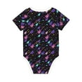thumbnail image 5 of Balery Colorful Guitar Pattern Baby Climbing Clothes Infant Bodysuit Cute Infant Bodysuit Baby Romper-12 Months, 5 of 7