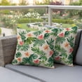 thumbnail image 4 of Monstera Flower Pillow Covers 2 Pack Floral Spring Garden Pillowcase Waterproof Outdoor Throw Pillow Cover for Patio Garden Square Cushion 20”x20”, 4 of 9