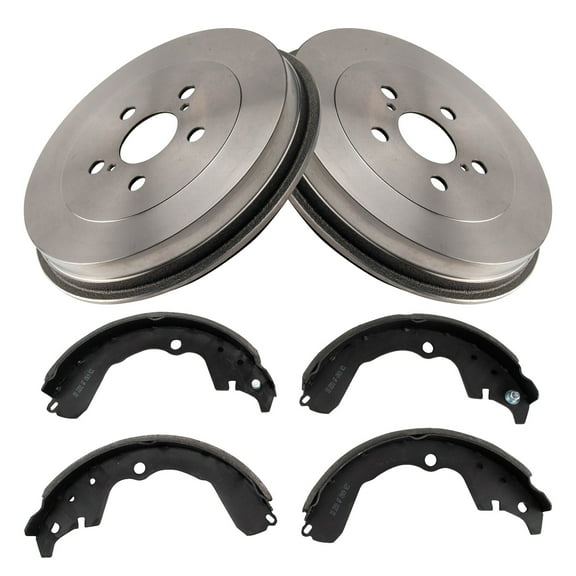TRQ Rear Brake Shoe & Drum Kit Fits Select 2003-2008 Pontiac Vibe Toyota Matrix