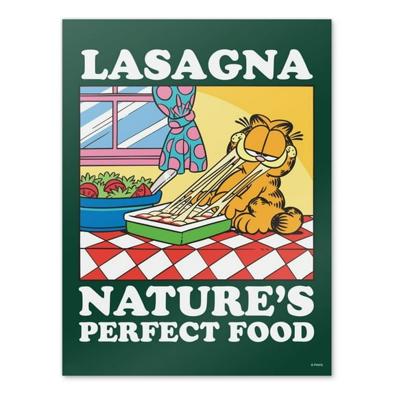 Garfield Lasagna The Perfect Food Wall Art Picture Paper Poster Décor Home Decoration