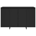 thumbnail image 3 of vidaXL Sideboard Black 120x41x75 cm Engineered Wood, 3 of 5