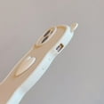 thumbnail image 3 of Designed for iPhone Case,Cute Cat Ear Water Wave Frame with 3D Love Heart Candy Color Shockproof Protective Cover Phone Case (iPhone 12,Brown), 3 of 6