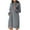 Dark Gray, variant on Augper Women Oversized Hoodie Dress Casual Sweatshirt Dress with Hood Pullover Long Hoodie with Kangaroo Pocket