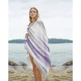 thumbnail image 2 of Purple Gray White Beach Towels Oversized Super Absorbent, Retro Country Abstract Mottled Texture Lightweight Bath Towel Quick Dry Sets For Bathroom/Pool/Rv Camping/Beach Play/Gym Room/Picnic 35"x70", 2 of 8