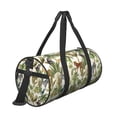 thumbnail image 3 of Xecao Jungle Animals print Round Travel Duffel Bag is a foldable gym bag with an inner pocket, perfect for travel sports, 3 of 8