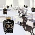 thumbnail image 5 of Big Dot of Happiness Adult 100th Birthday - Gold - Table Decorations - Birthday Party Fold and Flare Centerpieces - 10 Count, 5 of 7