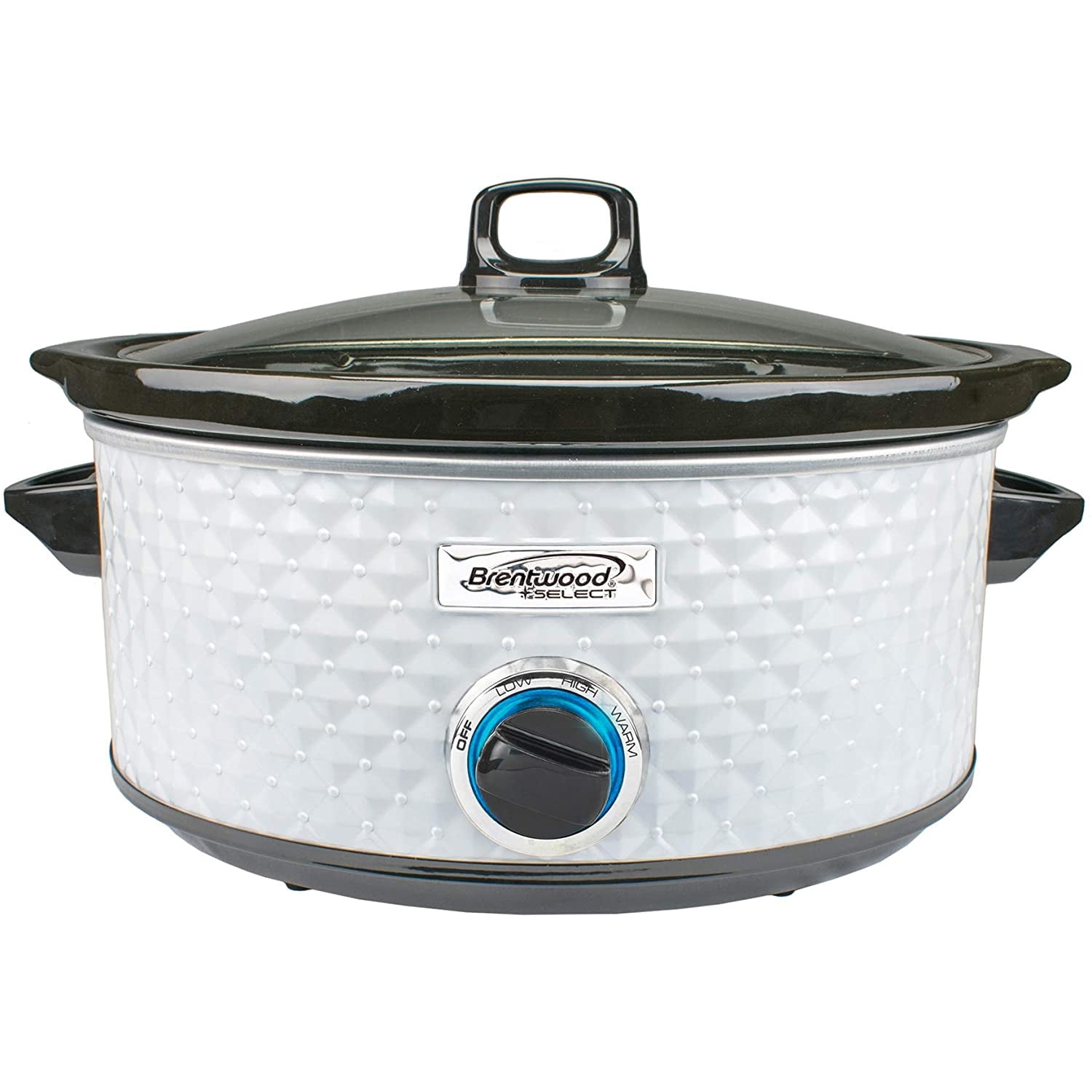 Brentwood Select SC-157W 7 Qt Slow Cooker, White