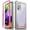 Pink/Clear, variant on Poetic Guardian Case for Samsung Galaxy A52 4G & 5G, Clear Case with Built-in Screen Protector, Pink/Clear