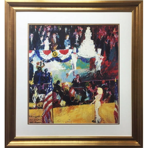 LeRoy Neiman "The Presidents Birthday" FRAMED Art Lithograph Generic