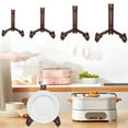 thumbnail image 3 of Standing Table Easel Wooden Mortise Plate Stand Sturdy Display Rack Tenon Structure Display Stand,Tea Cake Holder, Jade Disc Rack & Antique Ceramic Plate Stand,Sturdy Standing Table Easel,6.5", 3 of 8