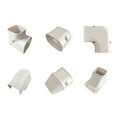 thumbnail image 4 of Wall Cover, Mini Split Line Set Cover Parts, Decorative PVC AC Line Set Cover Kit Accessories, 4 of 8