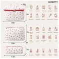 thumbnail image 2 of Bolsa de maquillaje Honitty, bolsas acolchadas para cosméticos, diseño floral, juego de 3, 2 of 6