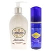 LOccitane Moisturizing and Smoothing Milk Veil and Immortelle Precious Cleansing Foam 2 Pc Kit - 8oz Cream, 5.1oz Cleanser