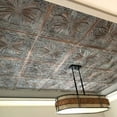 thumbnail image 5 of Drop-In, Glue-Up 2'x2' Faux Tin PVC Ceiling Tile ,Weathered Copper, 5 of 5