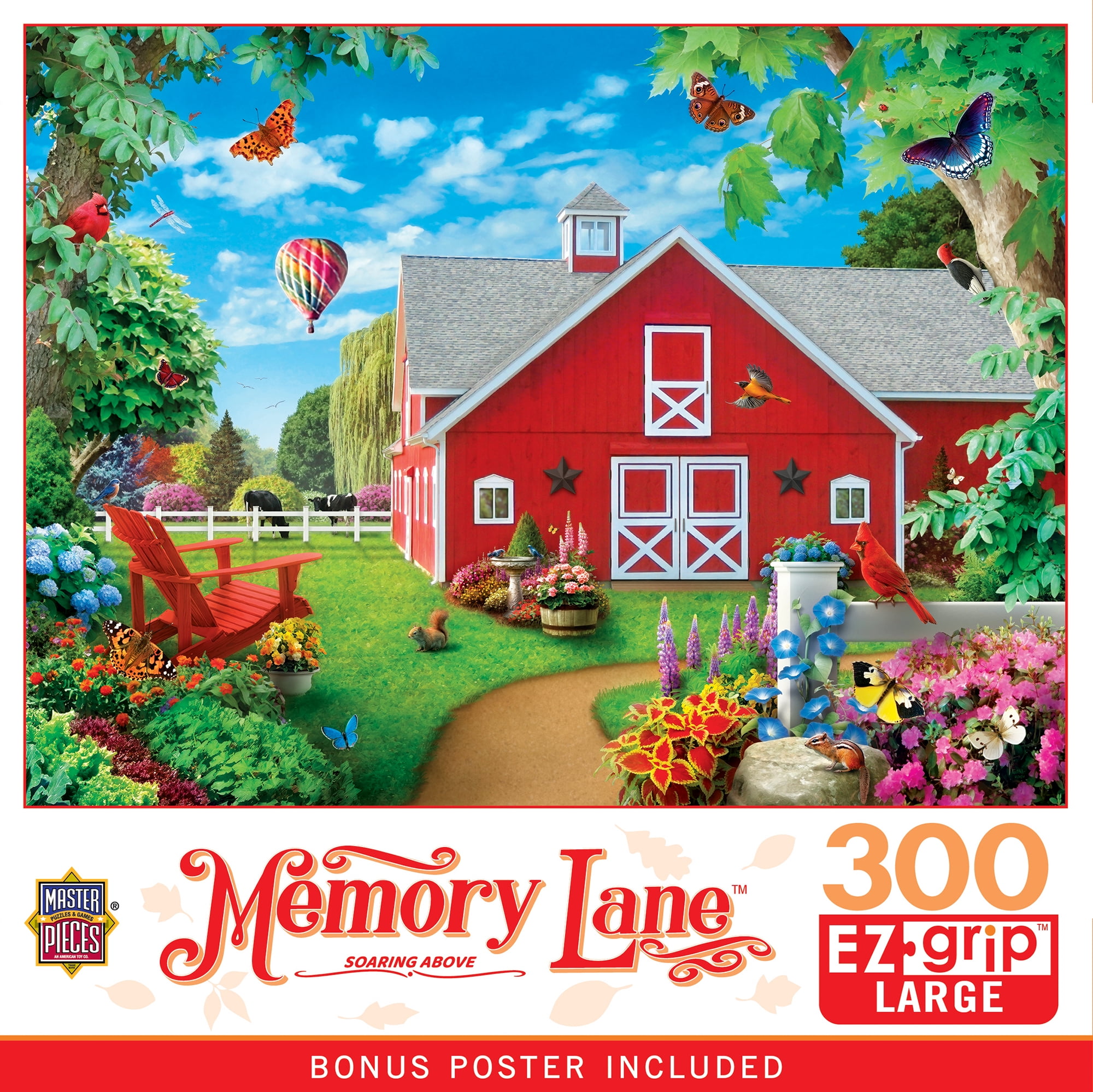 MasterPieces Memory Lane Farm's Alive 300 Piece EZ Grip Puzzle for