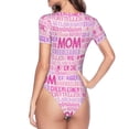 thumbnail image 4 of Daiia Best Mom ever print Women's Crew Neck Short Sleeve Bodysuit Fashion Tops Fit Casual Basic Extender Bodysuit-XX-Large, 4 of 9