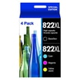 thumbnail image 1 of Cartuchos de tinta 822xl compatibles con Epson 822 Ink 822XL para Workforce Pro WF-4833 WF-3820 WF-4820, 1 of 7