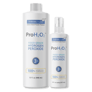 ProH2O2 Food Grade Hydrogen Peroxide 3%, Natural Cleaner by Thrival Labs, Combo - 8 Ounce Spray plus 32 Ounce Refill