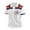 White, variant on Men's Shirt - Casual UK Flag Jack Print Raglan Sleeve Button Lapel Top for and Festive Occasions