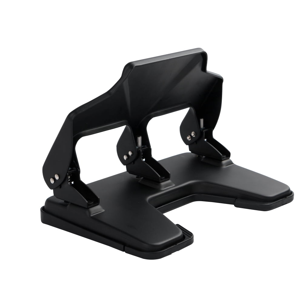 3 Hole Punch Heavy Duty, 40-Sheet Three Hole Punch, 50% Reduced Effort Metal Paper Puncher w/Large Chip Tray