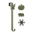 thumbnail image 1 of Haute Decor Adjustable Wreath Hanger with Snowflake Icon and More, Brass, 1 of 8